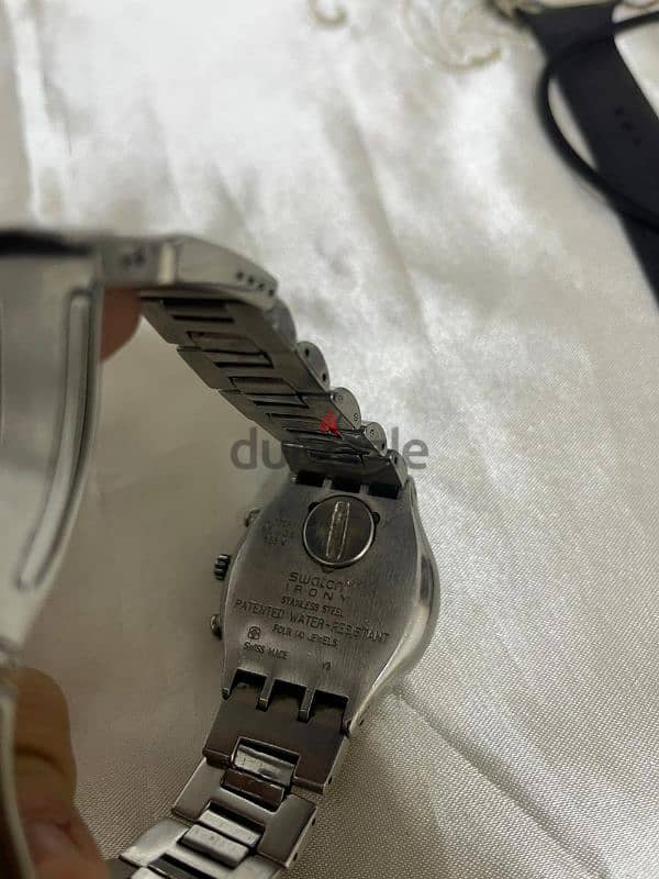 swatch irony stainless steel 2