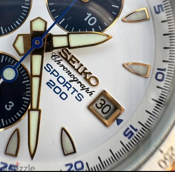 ساعة سيكو كرونوجراف يبانى سبورت Seiko Chronograph Vintage watch 15