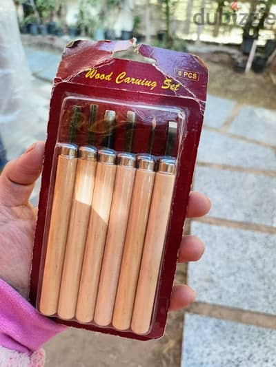 wood carving set 6pc