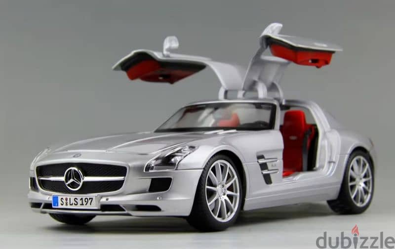 ماكيت مجسم معدن تفاصيل خرافية Mercedes-Benz SLS 0