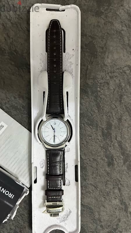 Swatch Appia Silver Dial Brown Leather Mens Watch YWS401 5