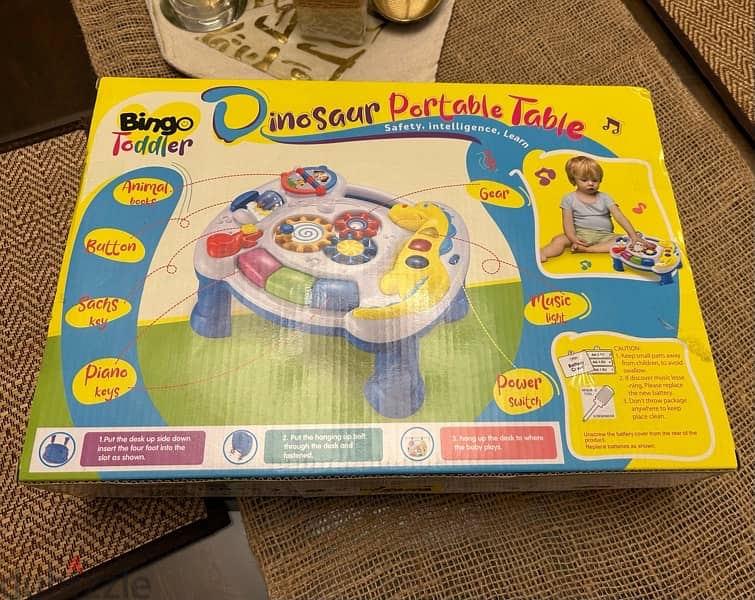 bingo toddler activity table 2