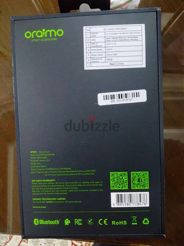 oraimo free pods pro استعمال اقل من 3 شهور 1