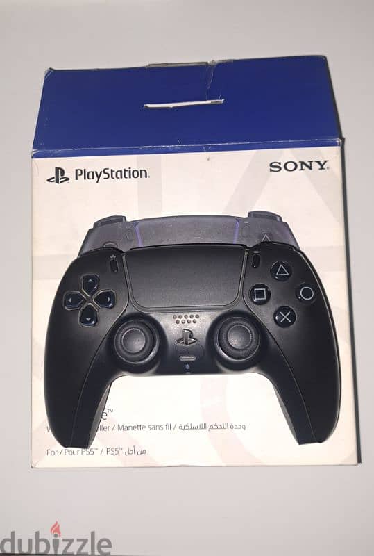 دراع بلايستيشن 5 اسود Dualsense ps5 controller black مستعمل حالة ممتاز 1