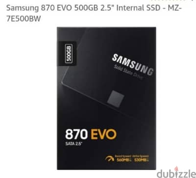 Samsung evo 500g new بالضمان