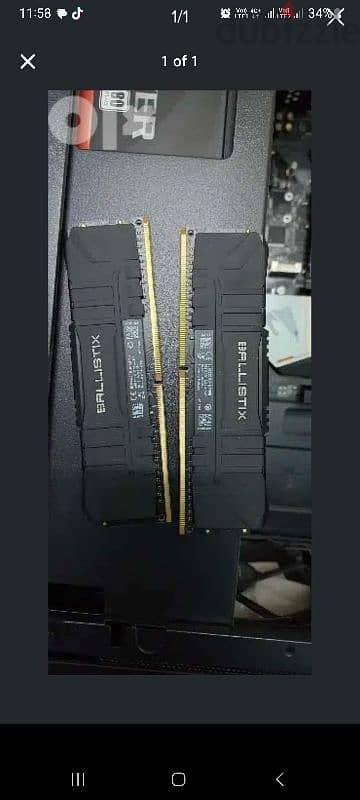 crucial ballistix gaming DDR4 16g 2×8 3200