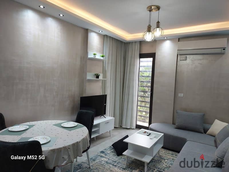 Furnished studio for rent in the highest stage of Madinaty B8, with modern super-luxe finishes 0