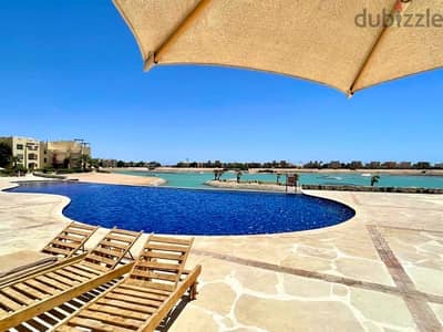 للبيع غرفتين ارضي في واتر سايد الجونة for sale 2BR in waterside Gouna