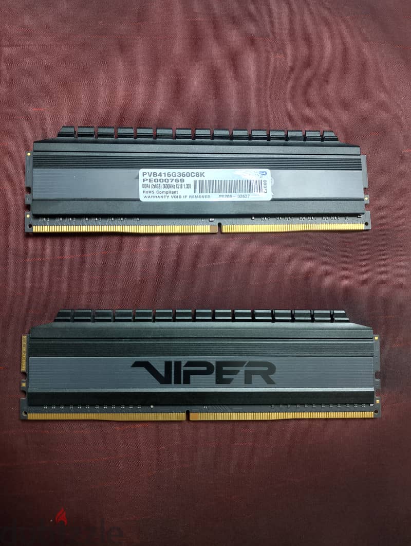 patriot viper 4 blackout series 2x8 3600mhz 0