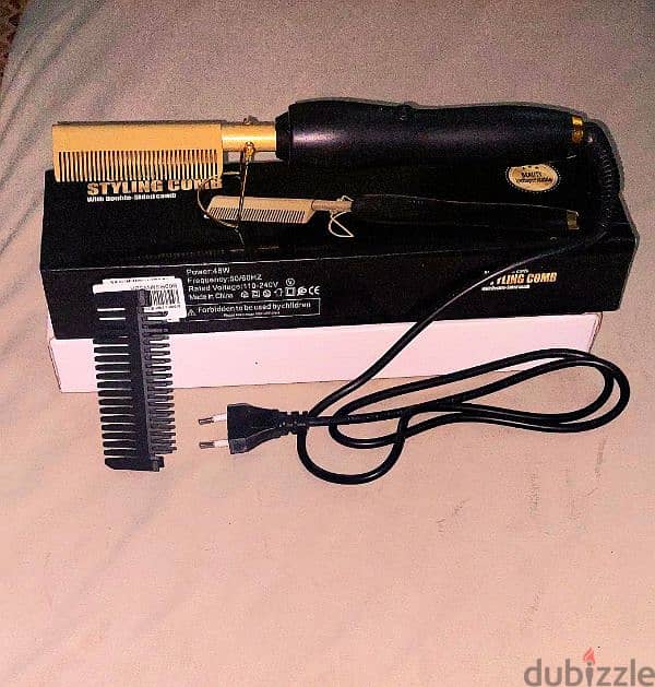 Hair straightener  مشط فرد الشعر واللحية الحرارى 4