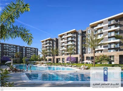 12 years installment, 177-meter panoramic apartment, garden view, with a down payment of 600 thousand in Qamari Compound, New Administrative Capital