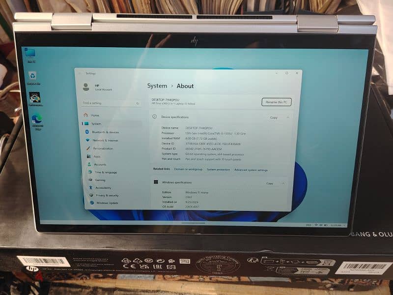 أتش بي 2x1 جديد زيرو Hp envy X360 i5 1335u 8g 15.6" touch 512g 3