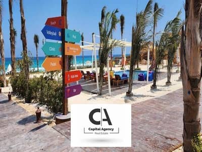 Fully finished chalet for sale in Cali Coast Ras El Hekma with a special cash discount - direct sea view