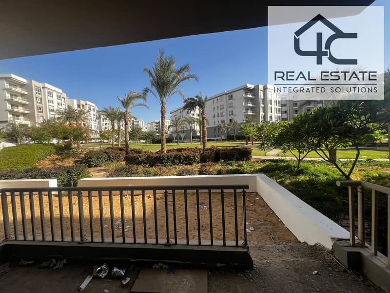 Apartment with garden 4 bedroom direct on land scape for sale in compound Hyde Park New Cairo with lowest price in market 0