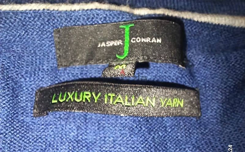 بلوفر JASPER CONRAN صوف مارينو M صنع فى بنجلاديش (( مستعمل كالجديد )) 2