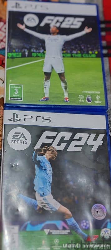 للبيع: FIFA 24 و FIFA 23 و PES 20 بحالة ممتازة! 3