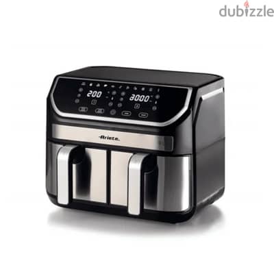 Ariete 4625 Air Fryer, Digital Display, 2100W, 9Liter - Black & Silver