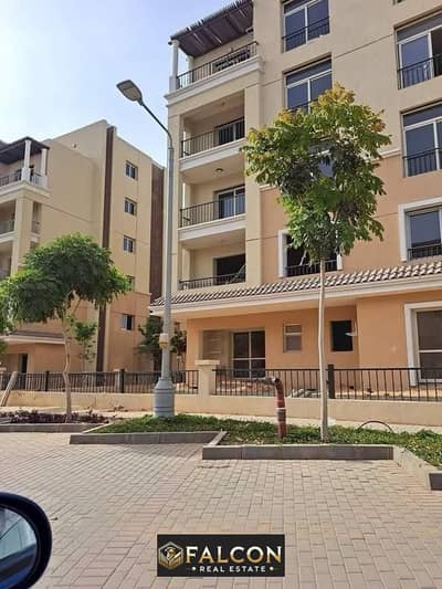 With the lowest installment, an apartment for sale in Sarai Compound, New Cairo, double view, next to Madinaty and near the American University