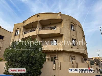 Fully Finished Apartment for Sale in Yasmine 1 (Villas)-New Cairo, Very Nice View, Ground Floor