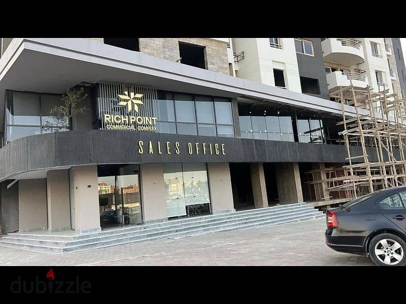 Immediately semi-finished commercial shop, ready for immediate inspection, on Taha Hussein Street, with 4-year installments 0