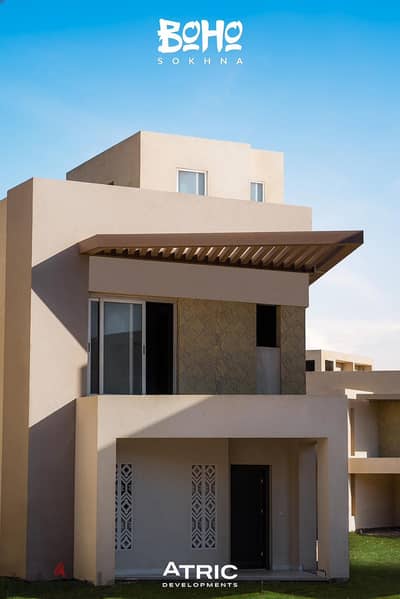 luxurious twin house in elsokhna !! Immediate delivery!! for sale