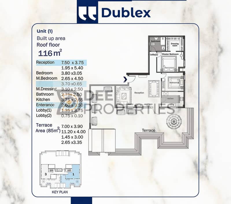 Apartment for sale in Sawary 116 m + 85 terrace (open view) highest investment ultra super deluxe finishing 0