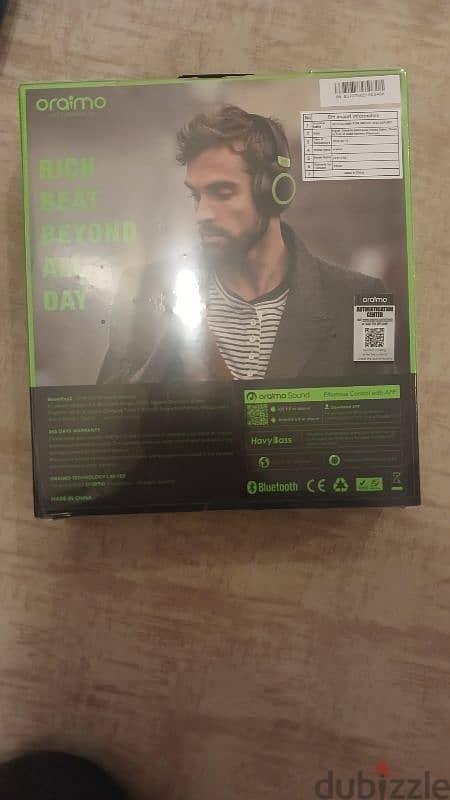 سماعات لاسلكية فوق الأذن oraimo BoomPop 2 ENC 0