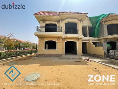 The most distinguished Villa for sale in Madinaty Townhouse Model I Classic Garden View unfinished in a prime location