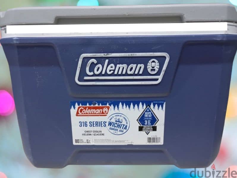 ايس بوكس كولمان 52 كوارت أمريكي Coleman 52 qt Hard Sized Cooler 0