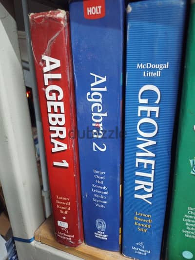 Algebra 1&2 ,Geometry  Hardcover Original