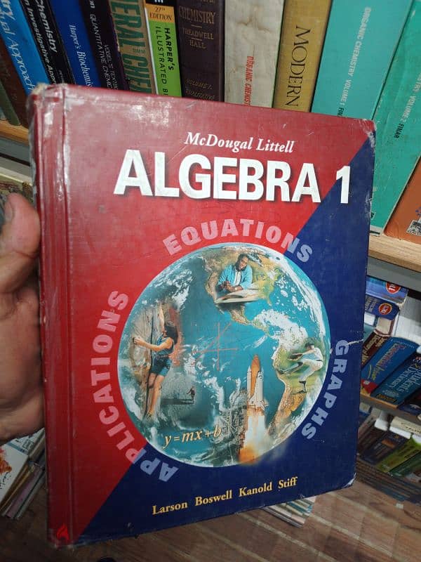 Algebra 1&2 ,Geometry  Hardcover Original 8