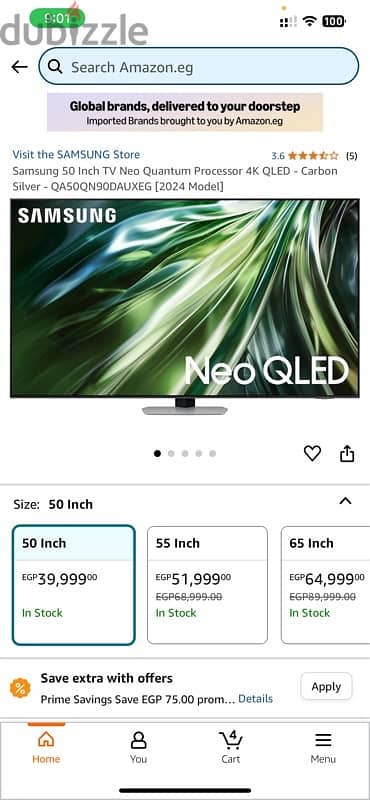 Samsung 50 Inch TV Neo