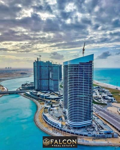 استلم فوري شقه للبيع متشطبه +ACs بانوراما ع البحر  في ابراج العلمين الجديده - الساحل الشمالي | Alamein Towers - North Coast