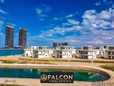 Visit now! Finished villa for sale Double view sea & El Alamein Towers - ready for inspection in New Mazarine Alamein - North Coast