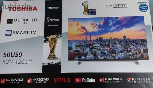 شاشة تليفزيون توشيبا 4K سمارت