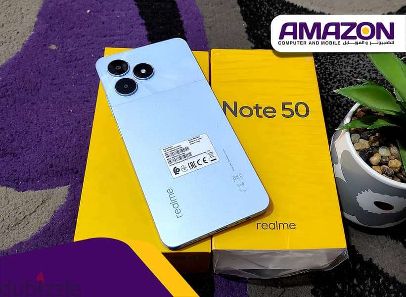 موبايل Realme Note 50 حالة كسر الزيرو بالكرتونة والشاحن الأصلي 2