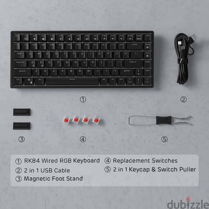 RK84 Royal Kludge 75% Wired Mechanical Keyboard 2