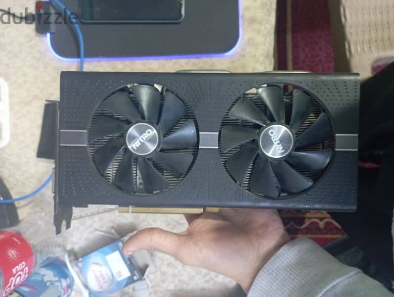 كارت شاشة RX 580 8GB Sapphire nitro plus RGB 3