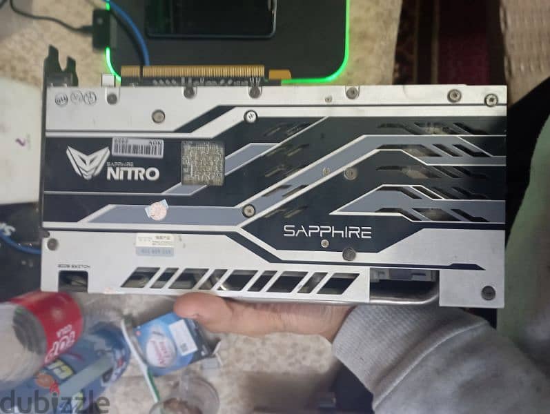 كارت شاشة RX 580 8GB Sapphire nitro plus RGB 4