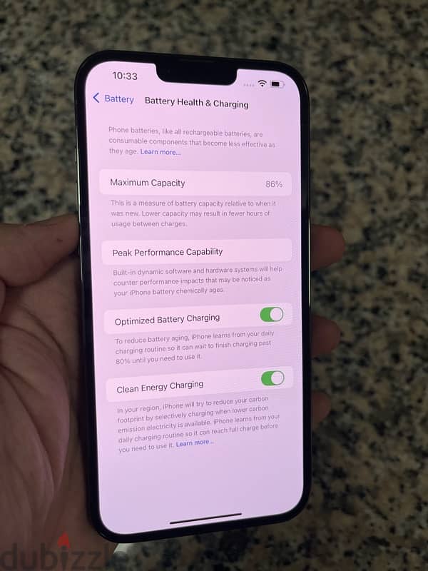 ايفون 13 pro max بحالة المصنع 7
