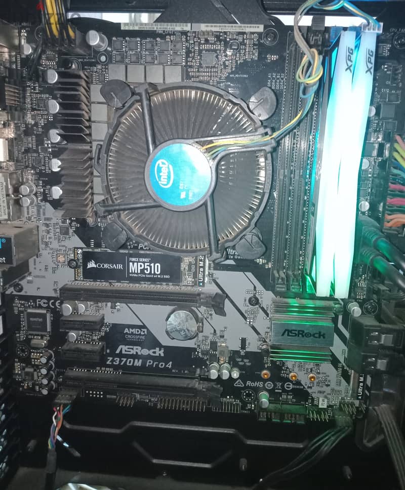 AsRock Z370 Pro4 + I5 8500 بندل 1