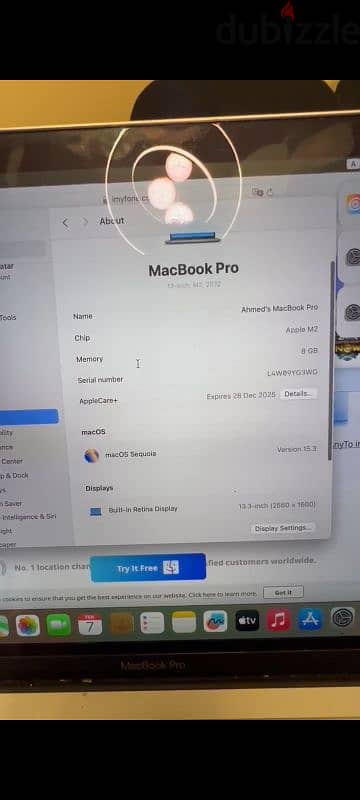 MacBook pro . m2