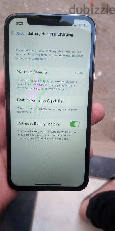 iPhone x 256 مغير شاشة Gx بطارية 92 1