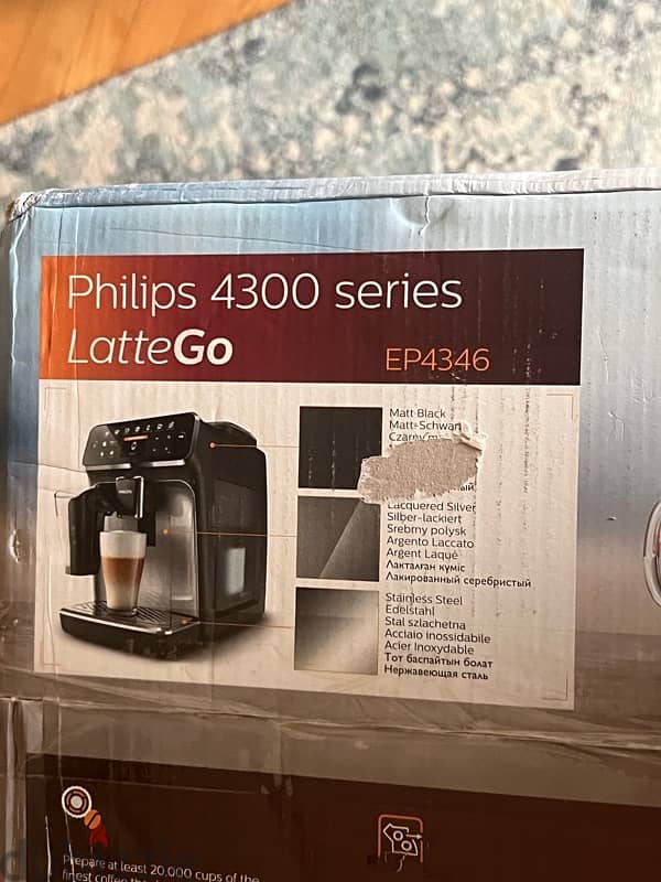 Philips lattego 4346/70 automatic coffee machine (new sealed box) 1