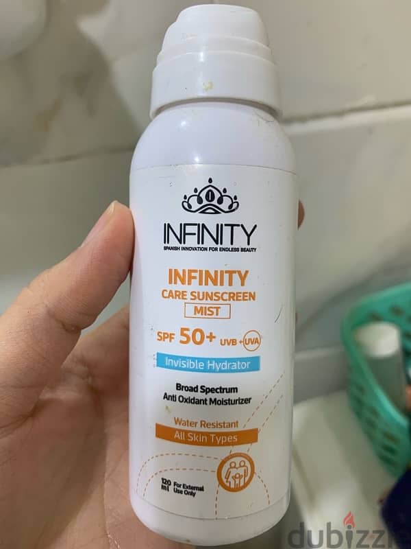 infinity sunscreen mist 1