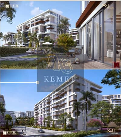 Apartment for sale, 125 sqm, fully finished and AC, with a down payment of 335k and installments up to 12 years, in the luxury compounds area