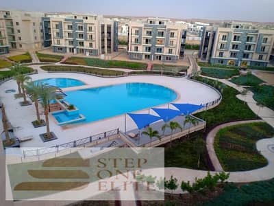 Apartment for sale with garden, immediate receipt, in Galleria Compound, Fifth Settlement