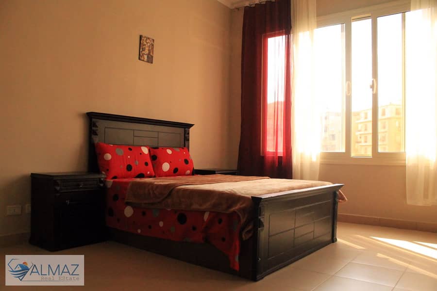 Furnished apartment for rent in Al Narges Buildings with elevator in the Fifth Settlement 0