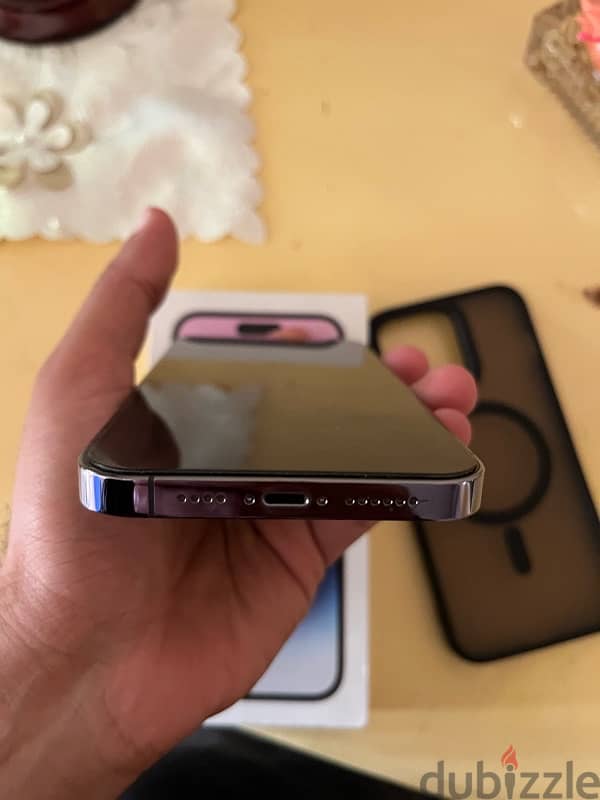 Iphone 14 pro max 256 شريحتين فعلين بطارية 88  ضمان لسه خلصان من شهري 3