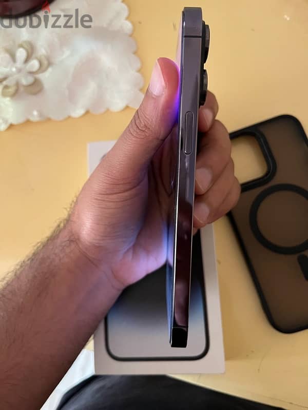 Iphone 14 pro max 256 شريحتين فعلين بطارية 88  ضمان لسه خلصان من شهري 6